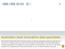 Tablet Screenshot of greaterdata.com.au
